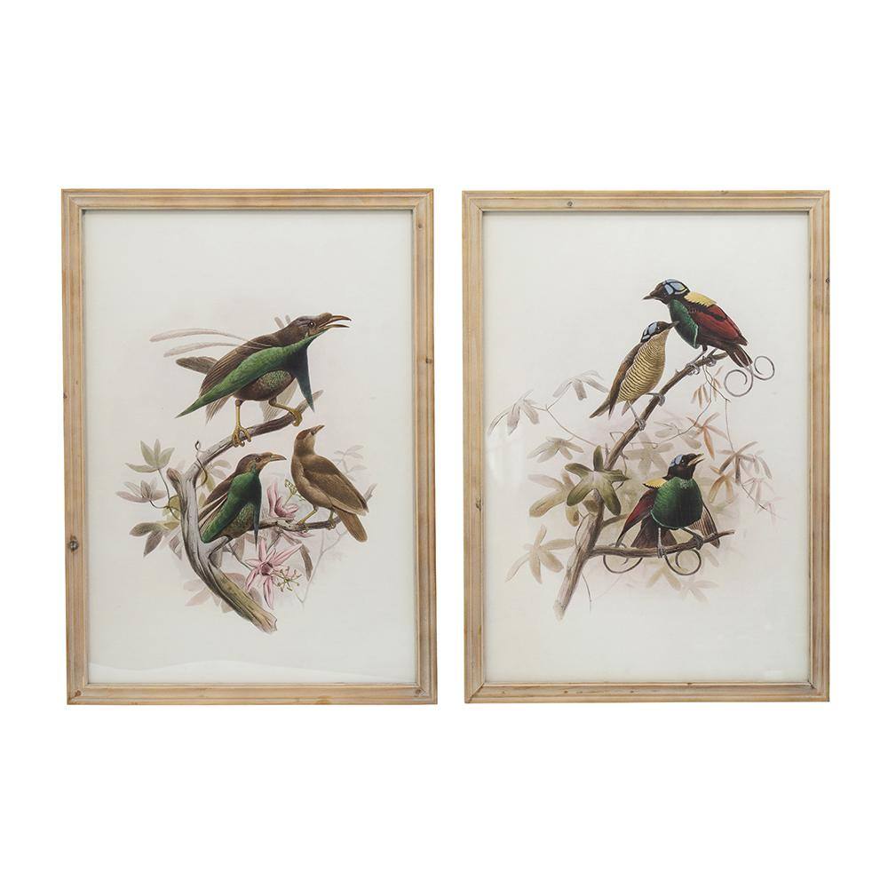 Anky 2-piece Framed Art Print 19.5 in. x 27.5 in. Bird Framed Print price history on PriceWatchPro