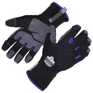 Black Reinforced Thermal Waterproof Utility Gloves
