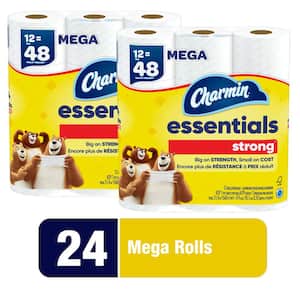 Essentials Strong Toilet Paper (24 Mega Rolls)