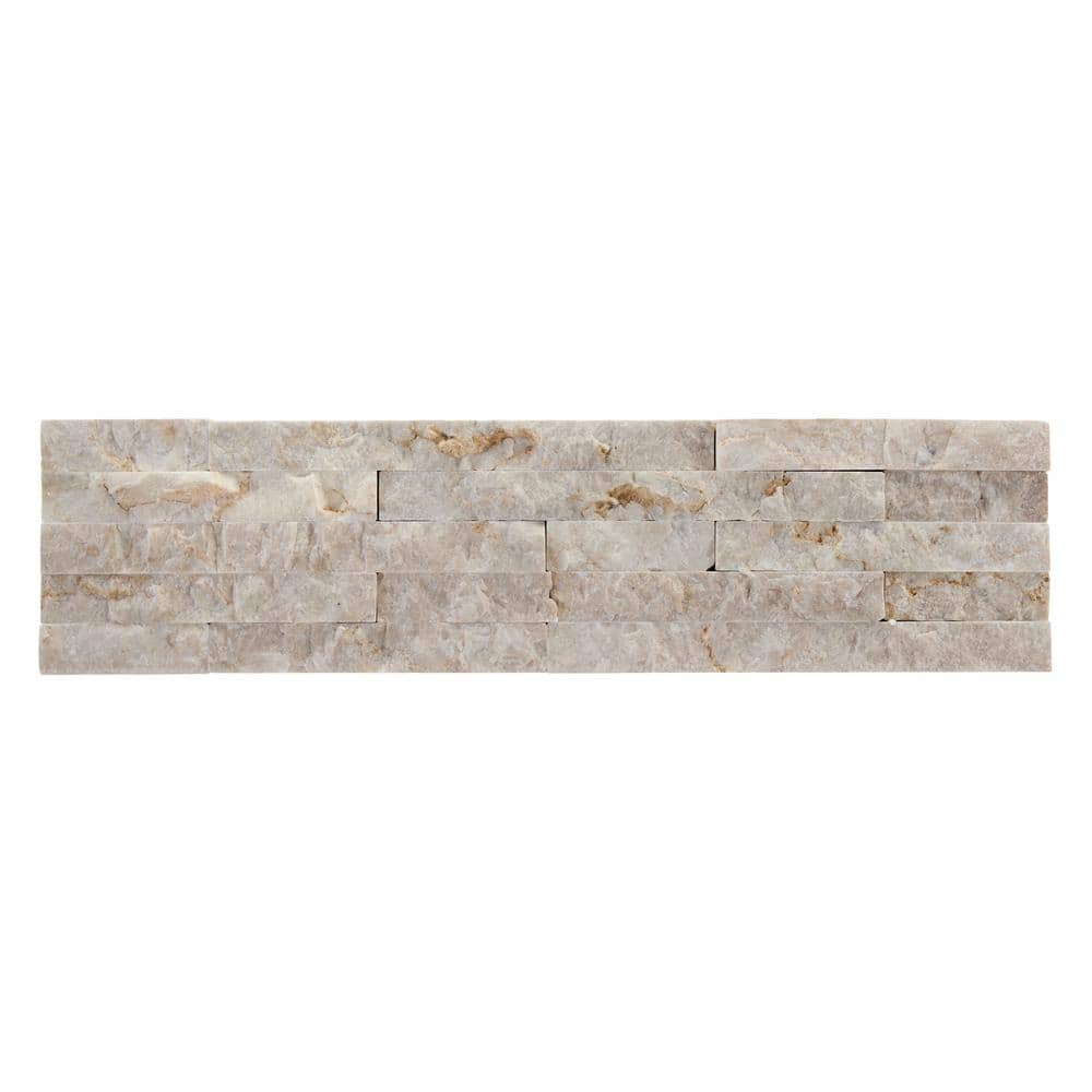 Vanilla Split Face Marble Wall Tile 3x12 for Bathroom and Kitchen