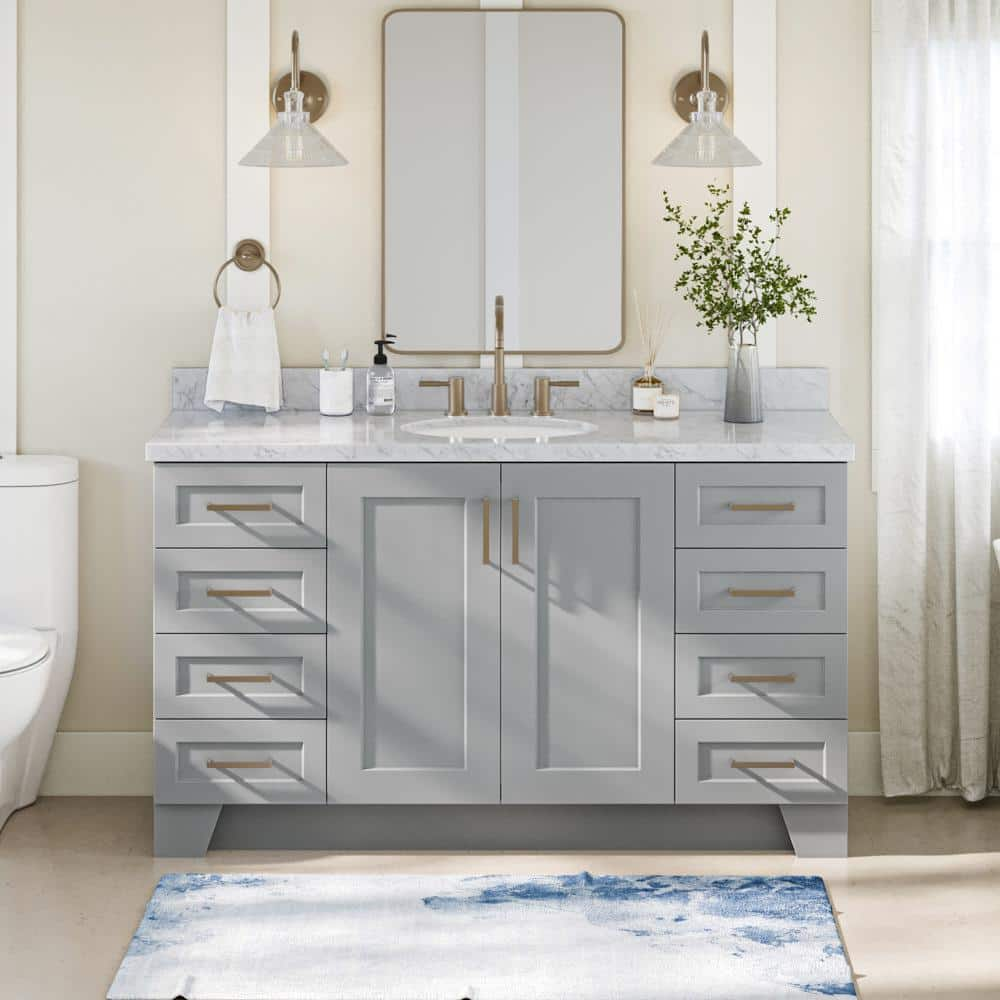 ARIEL Taylor 61 in. W x 22 in. D x 36 in. H Freestanding Bath Vanity in ...