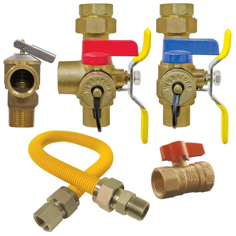 NIBCO 3/4 in. Brass Lead Free Tankless Water Heater Installation Kit