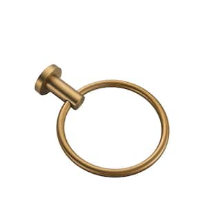 Bathroom Towel Ring Wall Mounted in Gold