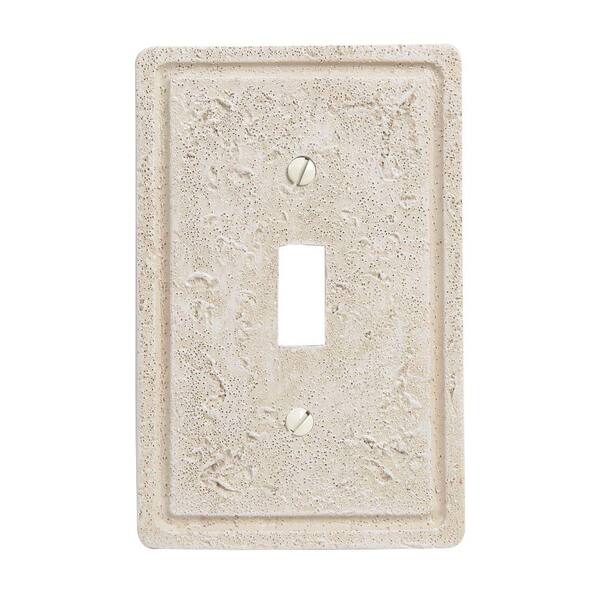 AMERELLE Beige 1-Gang Toggle Wall Plate (1-Pack)