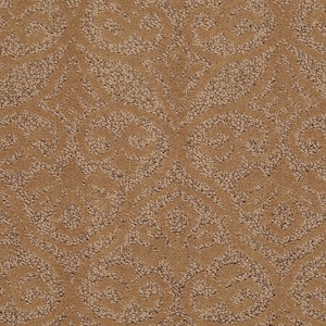 8 in. x 8 in. Pattern Carpet Sample - Perfectly Posh - Color Honeycomb