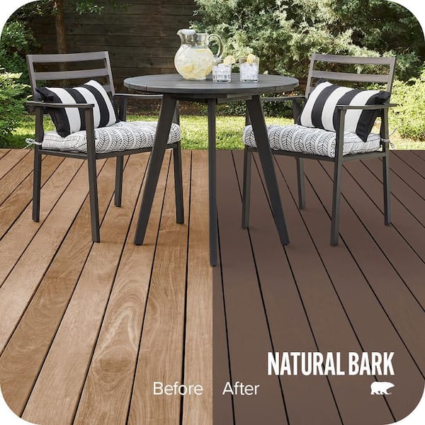5 gal. #N170-6 Natural Bark Solid Color Waterproofing Exterior Wood Stain