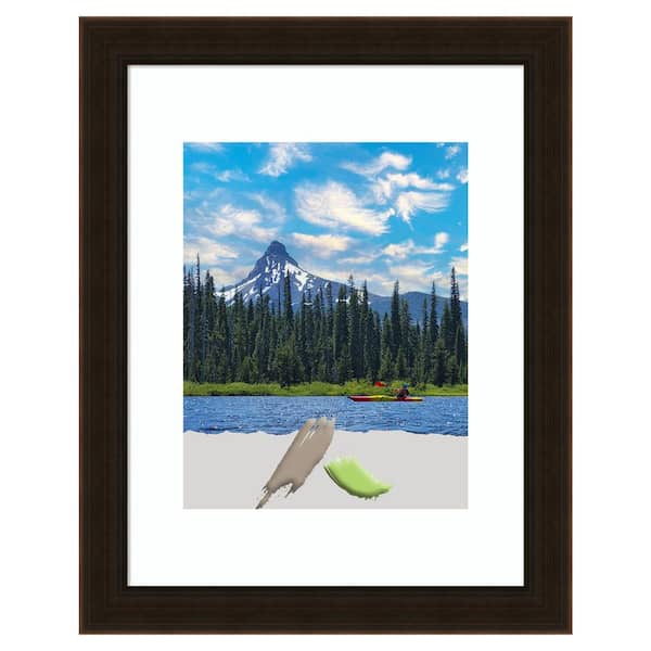Amanti Art 11 in. x 14 in. (Matted to 8 in. x 10 in.) Espresso Brown Wood Picture Frame Opening Size