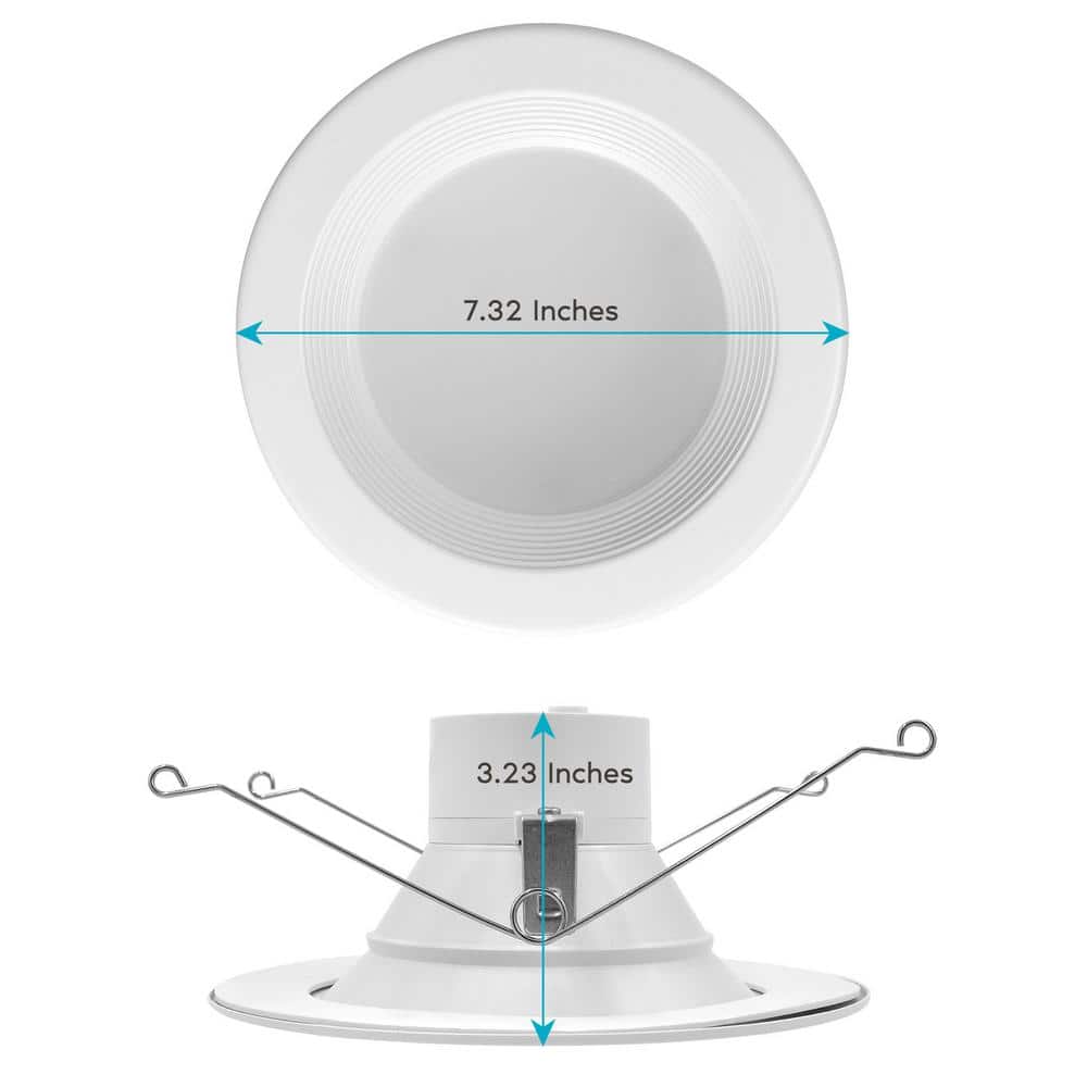 Modern 5/6 Inch Color Selectable LED Recessed Downlight Kit, 12-Pack