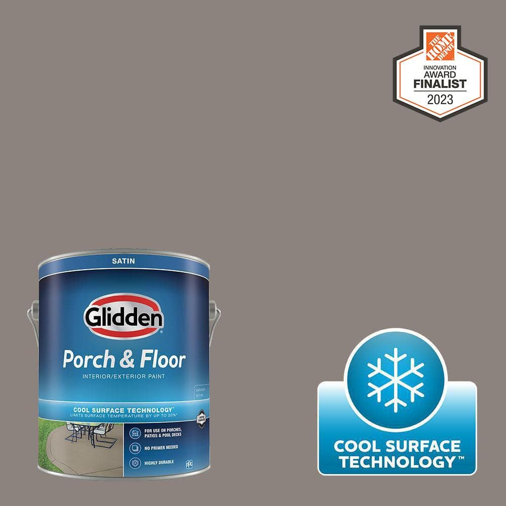 1 gal. PPG1005-5 Elephant Gray Satin Interior/Exterior Porch and Floor Paint with Cool Surface Technology price history on PriceWatchPro