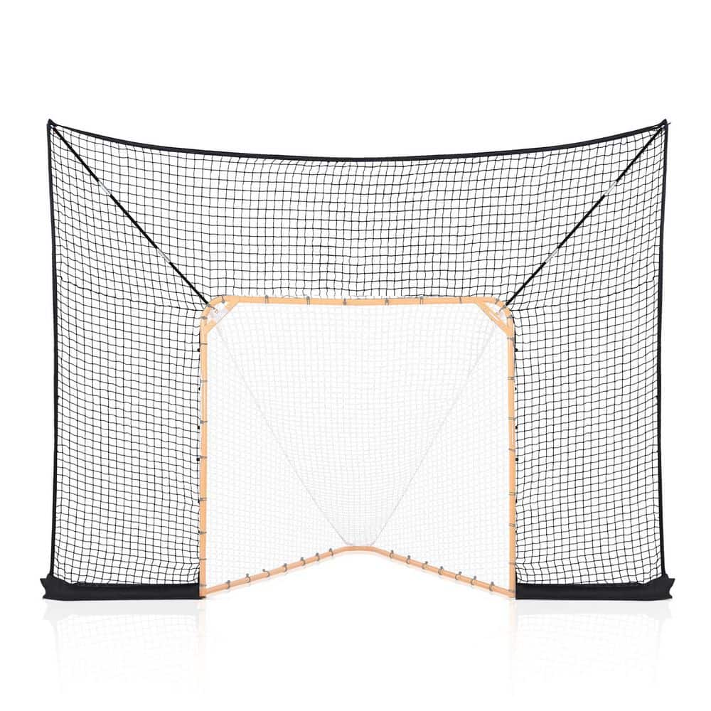 Hockey and Lacrosse Goal Backstop, 12 x 9 ft. Lacrosse Net with Extended Coverage, Backyard Lacrosse Equipment, in Black price history on PriceWatchPro