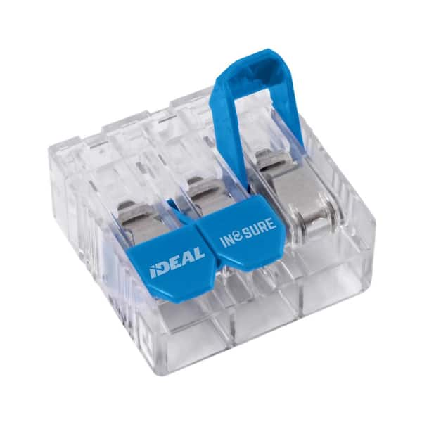 In-Sure Lever Wire Connector, 10 AWG, 3-Port Box of 1000