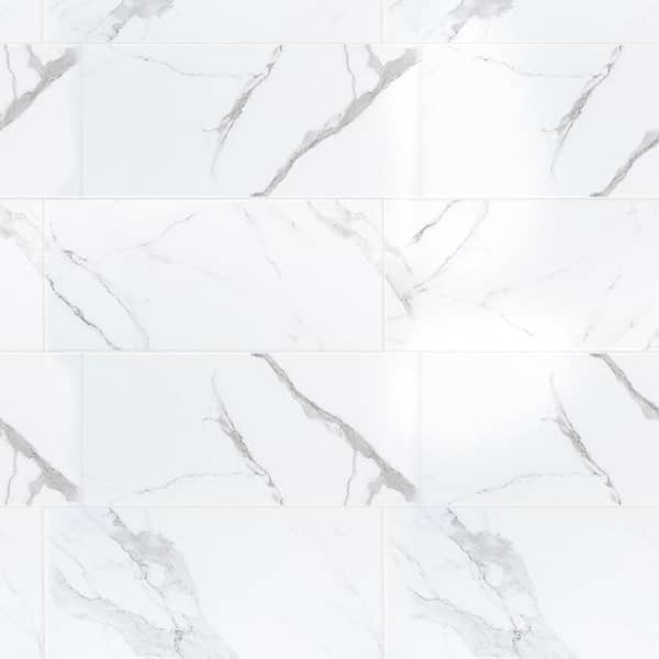 Winters Peak White 10 in. x 22 in. Subway Gloss Ceramic Wall Tile (14.80 sq. ft. /Case)