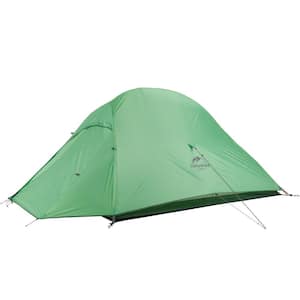 2-Person Easy Up Camping Sport Dome Tent in Green