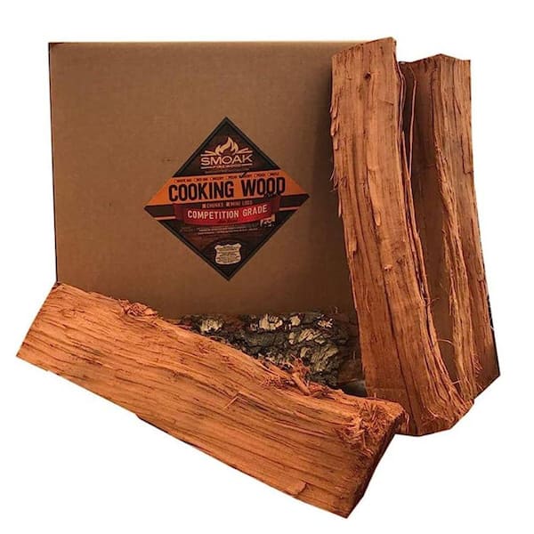 Smoak Firewood 60-70 lbs. 16 in. L Cherry Premium Cooking Wood Logs,USDA Certified Kiln Dried (for Grills, Smokers,Pizza Ovens, Stoves)