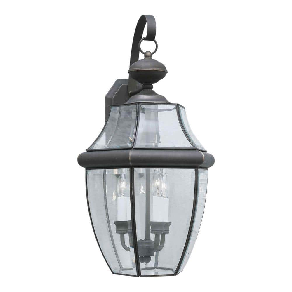 Forte Lighting - Cambridge - 3 Light Outdoor Wall Lantern-23 Inches Tall and 12