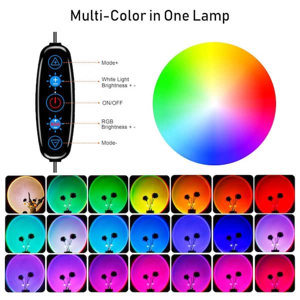 colorUp インテリアライト Sunset Series 4.7 in. RGB Outdoor LED Lamp with Smart APP Control
