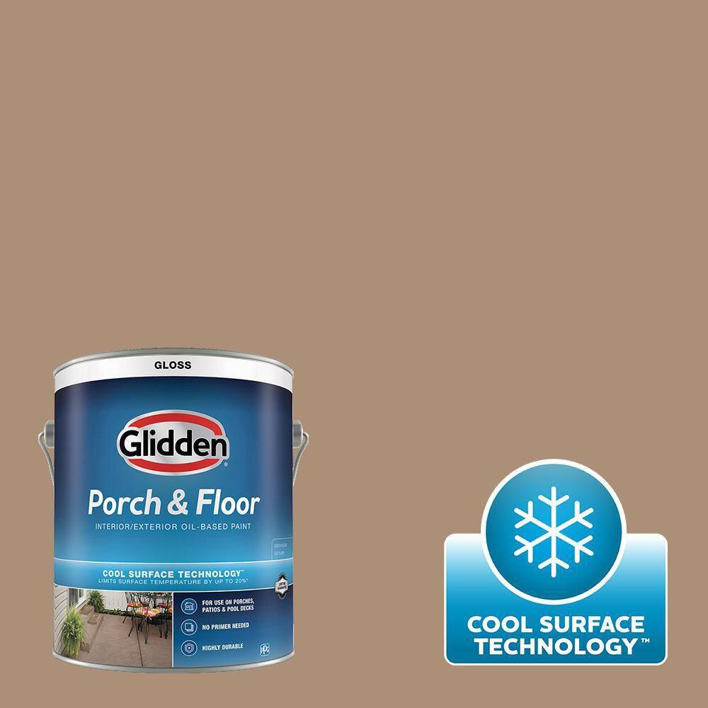 1 gal. PPG1085-5 Sauteed Mushroom Gloss Interior/Exterior Porch and Floor Paint with Cool Surface Technology price history on PriceWatchPro