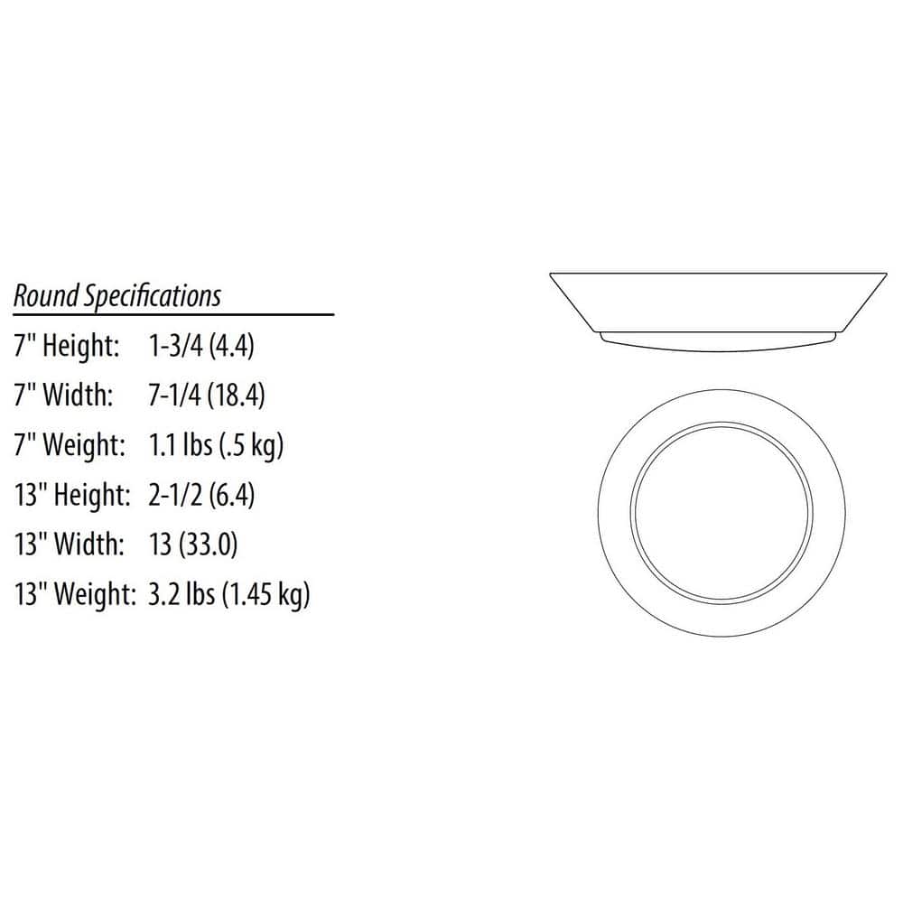 VersiLite 13-inch White Acrylic LED Energy Star Flush Mount