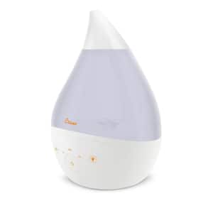 1 Gal. Top Fill Drop Cool Mist Humidifier with Sound Machine for Medium to Large Rooms up to 500 sq. ft. - White