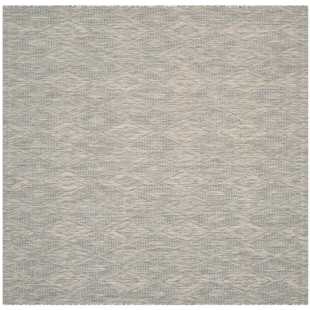 Courtyard Gray 7 ft. x 7 ft. Square Solid Indoor/Outdoor Patio  Area Rug price history on PriceWatchPro