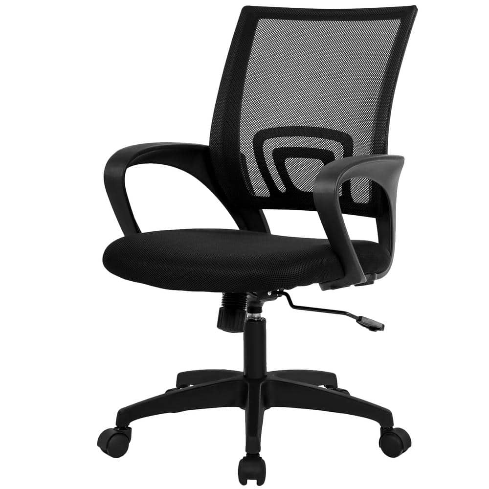 World Famous Sports Swivel Chair with Backrest Black