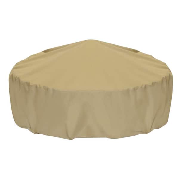Two Dogs Designs 60 in. Fire Pit Cover in Khaki