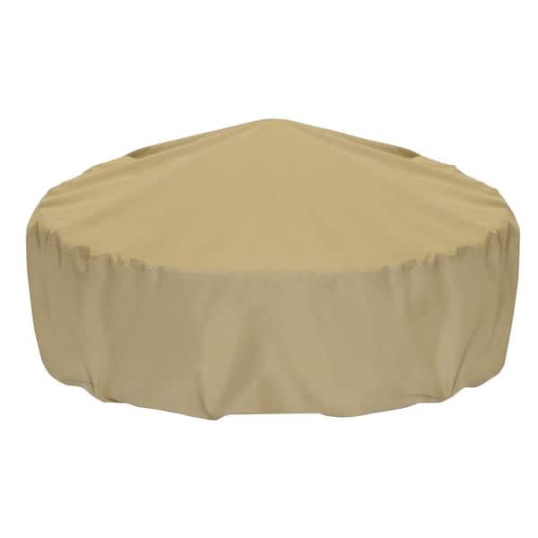 Two Dogs Designs 80 in. Fire Pit Cover in Khaki