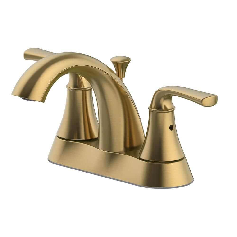 Glacier Bay store HD67110W-604405 Dorind 4 in. Centerset Bathroom Faucet in Matte Gold