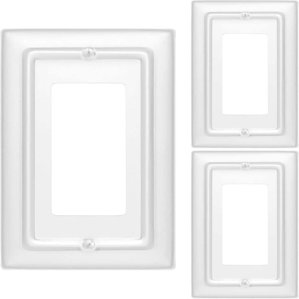 Monarch Abode Architectural 1-Gang Classic White Single Decorator ...