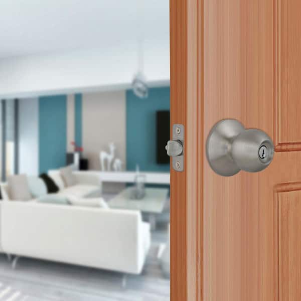 Saturn Stainless Steel Keyed Entry Door Knob