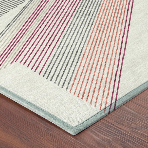 Chantille Machine Washable Indoor/Outdoor Abstract ACN2840 Ivory 2 ft. x 3 ft. Accent Rug