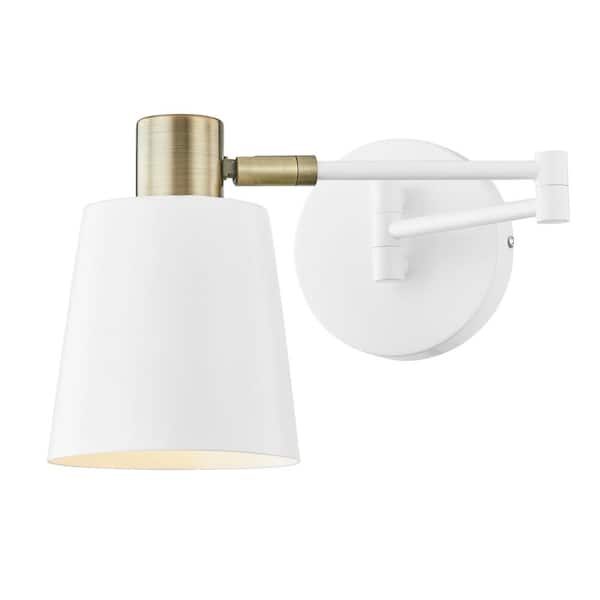 Light Society Alexi Wall Sconce in White