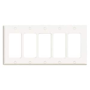 6 Pack White Lutron CW-1-WH-6 Wallplate 6 Count 