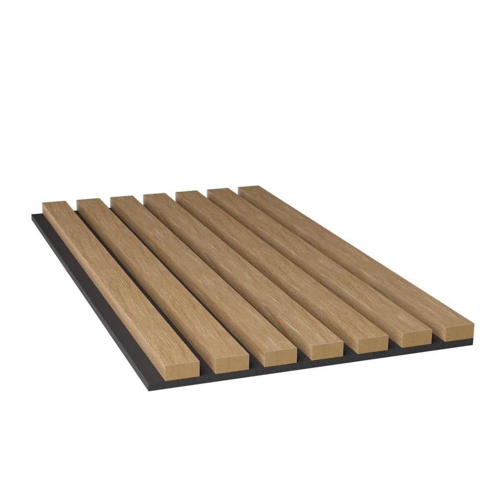 Aged Barrel Medium Slat Wall Panel with Noise Cancelling MDF Veneer