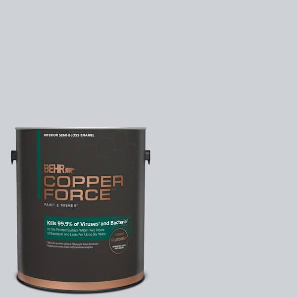 COPPER FORCE 1 gal. #MQ3-61 Moonlit Snow Semi-Gloss Enamel Virucidal and Antibacterial Interior Paint & Primer