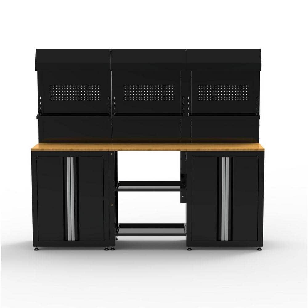 Husky 2Piece ReadytoAssemble Steel Garage Workstation in Black (78