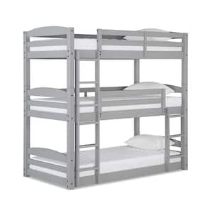Noma Gray Twin Triple Floor Bunk Bed