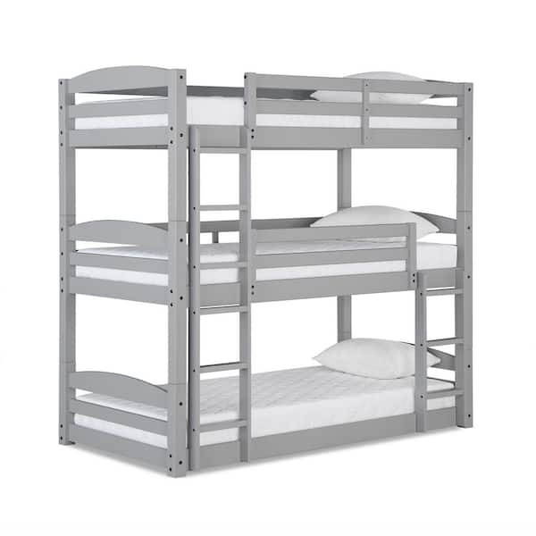 Dorel Living Noma Gray Twin Triple Floor Bunk Bed FH7891TBBG - The Home ...