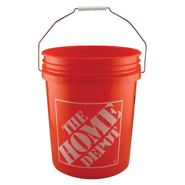 The Home Depot 5 Gallon Orange Homer Bucket 05GLHD2 - The Home Depot