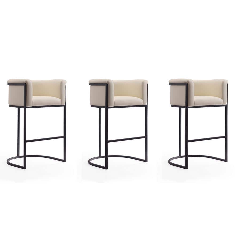 Manhattan Comfort Cosmopolitan 29.5 in. Cream and Black