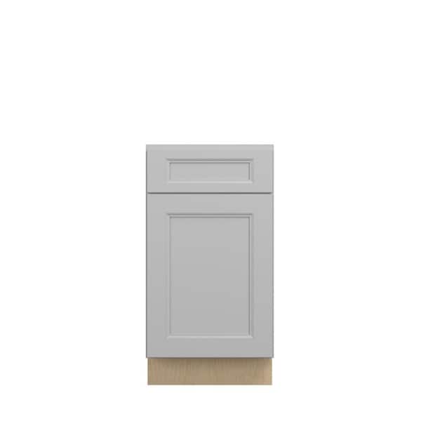 Rockingham Recessed 18 in. W x 34.5 in. H x 24 in. D in Painted Stratus Plywood Assembled Pullout Trash Can w/Soft Close