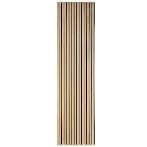 Wood Slat Acoustic Wall Panels 2PC Teak 0.83 in. x 23.8 in x 94.5 in.(31 Sq.Ft./Case)