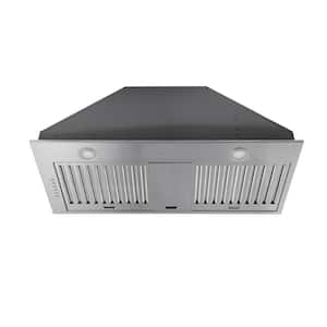 34 in. Ducted Built-In Range Hood with LED in Stainless Steel