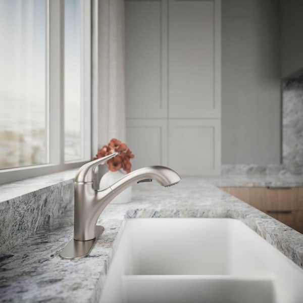 KOHLER Jolt Single Handle Standard Kitchen Faucet in Vibrant