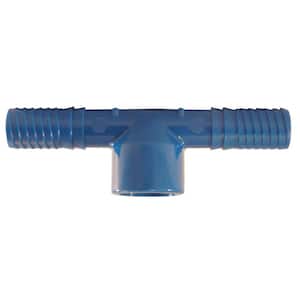 1/2 in. Blue Twister Polypropylene Insert x 1/2 in. FPT Tee Fitting