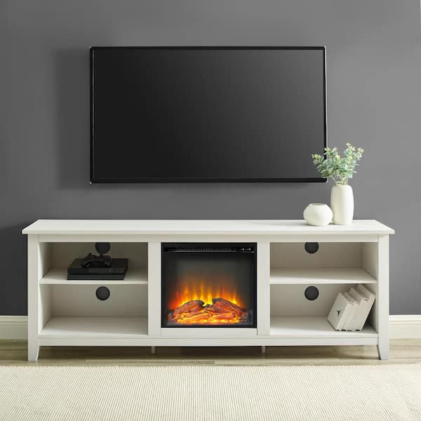 Walker Edison Furniture Company 70 In, Modern Tv Units With Fireplace