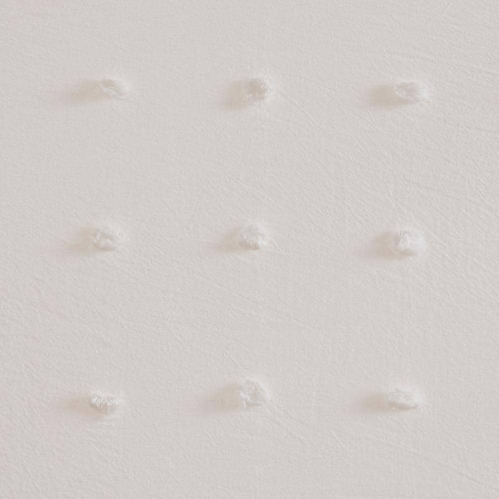 Ivory Cotton Jacquard Pom Pom Shower Curtain