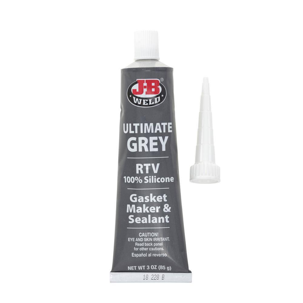 Grey silicone caulk