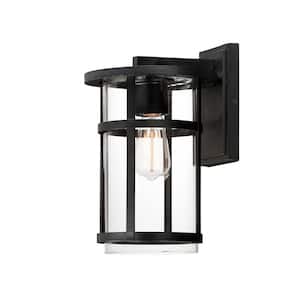 Clyde VX Medium Black Outdoor Hardwired Wall Sconce