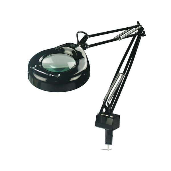 Illumine 1-Light Black Magnifier Lamp